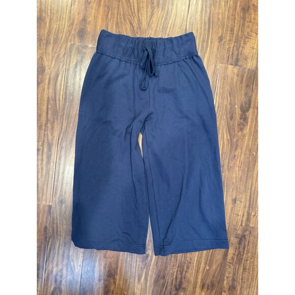 FP Free People Beach Wide Leg Pants Women’s Pull On Beach Cotton XS Blue NEW - Picture 5 of 9